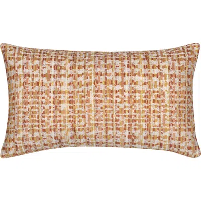 Elaine Smith Channel Textured Chenille Indoor & Outdoor Woven Accent Pillow In Brown