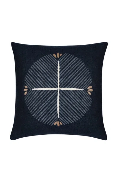 Elaine Smith Direction Indigo Indoor & Outdoor Woven Accent Pillow In Purple