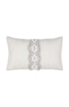 Elaine Smith Distinct Oyster Hand Macrame & Chenille Indoor & Outdoor Woven Accent Pillow