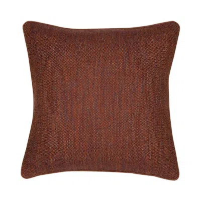 Elaine Smith Ember Weave Earth-toned Dimensional Indoor & Outdoor Woven Accent Pillow & Insert In Brown