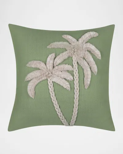 Elaine Smith Escape Indoor/outdoor Pillow, 22" Square In Green