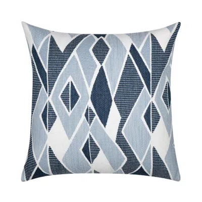 Elaine Smith Facet Chenille Indoor & Outdoor Woven Accent Pillow & Insert In Blue