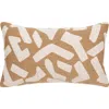 Elaine Smith Fascination Caramel Chenille Indoor & Outdoor Woven Accent Pillow