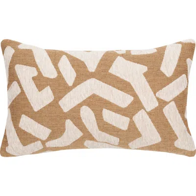Elaine Smith Fascination Caramel Chenille Indoor & Outdoor Woven Accent Pillow