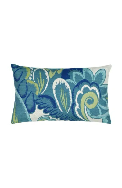 Elaine Smith Floral Wave Floral Impact Jacquard Indoor & Outdoor Woven Accent Pillow