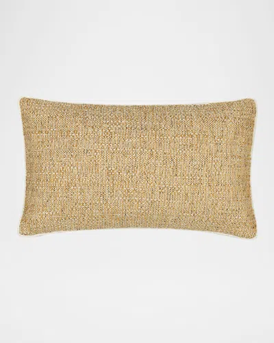 Elaine Smith Golden Hour Corded Indoor/outdoor Lumbar Pillow, 12" X 20" In Brown