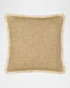 Elaine Smith Golden Hour Textured Fringed Indoor & Outdoor Woven Accent Pillow