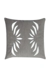 Elaine Smith Heritage Velvet Hand Embroidered Cut Out Indoor & Outdoor Woven Accent Pillow