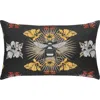 Elaine Smith Honey Bee Jacquard Chenille Accented Indoor & Outdoor Woven Accent Pillow