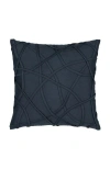 Elaine Smith Illusion Handmade Dimensional Applique Indoor & Outdoor Woven Accent Pillow