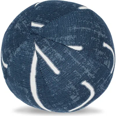 Elaine Smith Instinct Indoor & Outdoor Woven Accent Orb Pillow In Blue