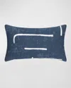 Elaine Smith Instinct Outdoor Lumbar Pillow, 12" X 20" In Denim