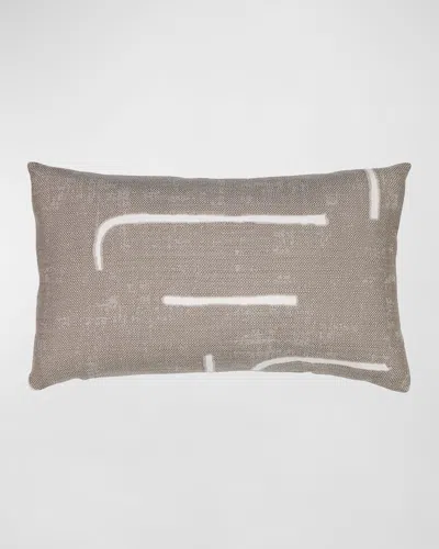 Elaine Smith Instinct Outdoor Lumbar Pillow, 12" X 20" In Neutral