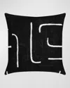 Elaine Smith Instinct Pillow In Ebony