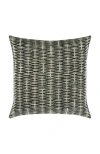 Elaine Smith Intertwine Ebony Indoor & Outdoor Woven Accent Pillow