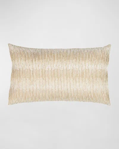 Elaine Smith Intertwine Indoor/outdoor Lumbar Pillow, 12" X 20" In Neutral