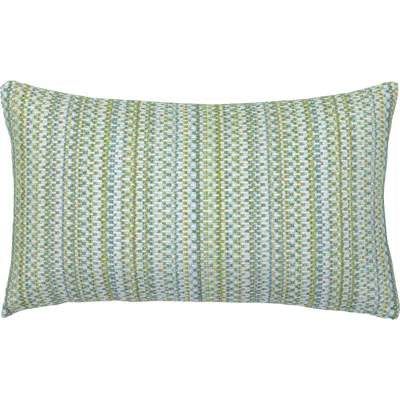 Elaine Smith Kaleidoscope Chenille Micro Check Indoor & Outdoor Woven Accent Pillow