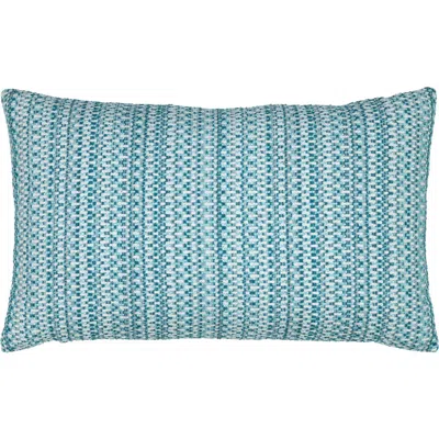 Elaine Smith Kaleidoscope Chenille Micro Check Indoor & Outdoor Woven Accent Pillow
