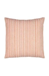 Elaine Smith Kaleidoscope Chenille Micro Check Indoor & Outdoor Woven Accent Pillow In Brown