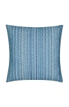 Elaine Smith Kaleidoscope Chenille Micro Check Indoor & Outdoor Woven Accent Pillow In Purple