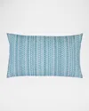 Elaine Smith Kaleidoscope Lumbar Pillow, 12' X 20" In Blue