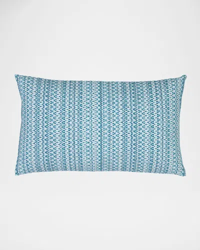 Elaine Smith Kaleidoscope Lumbar Pillow, 12' X 20" In Blue