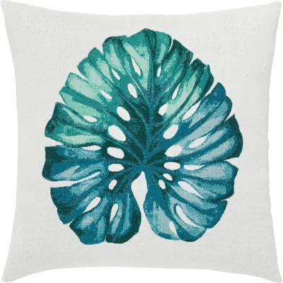 Elaine Smith Leaf Lagoon Indoor & Outdoor Woven Accent Pillow