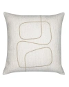 Elaine Smith Linear Luxe Indoor & Outdoor Woven Accent Pillow In Gray