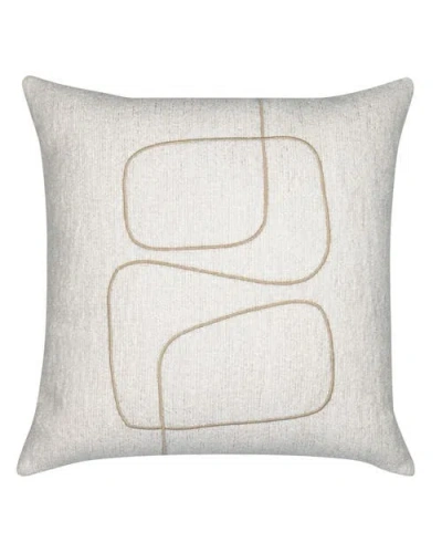 Elaine Smith Linear Luxe Indoor & Outdoor Woven Accent Pillow In Gray