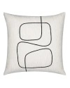 Elaine Smith Linear Luxe Indoor & Outdoor Woven Accent Pillow In White