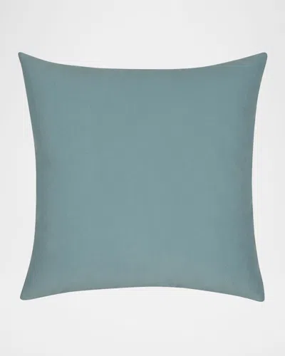 Elaine Smith Lush Velvet Corded Indoor/outdoor Pillow, 20" Square In Blue