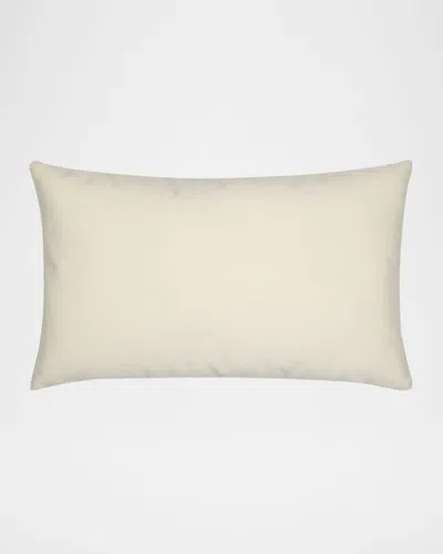 Elaine Smith Lush Velvet Lumbar Pillow, 12" X 20" In Oatmeal