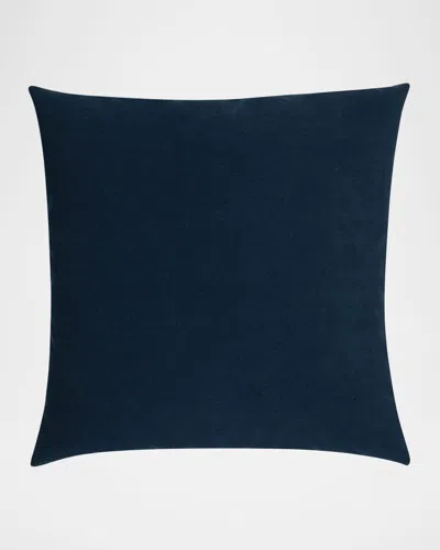 Elaine Smith Lush Velvet Pillow, 20" Square In Midnight