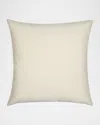 Elaine Smith Lush Velvet Pillow, 20" Square In Oatmeal