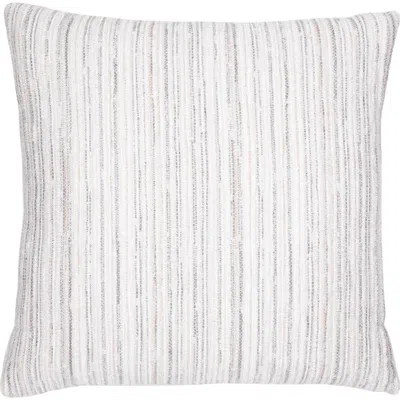 Elaine Smith Luxe Stripe Chenille & Boucle Textured Indoor & Outdoor Woven Accent Pillow
