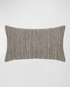 Elaine Smith Luxe Stripe Lumbar Pillow In Pewter