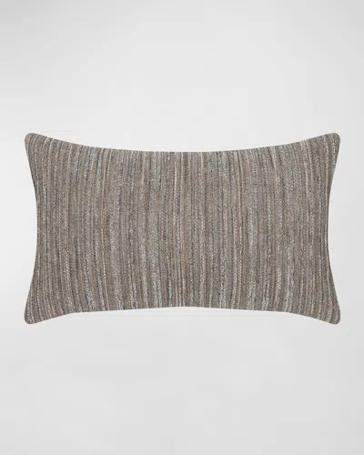 Elaine Smith Luxe Stripe Lumbar Pillow In Pewter
