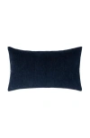 Elaine Smith Luxe Velour Plush Chenille Indoor & Outdoor Woven Accent Pillow In Purple