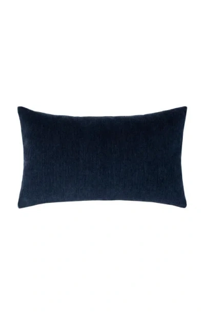 Elaine Smith Luxe Velour Plush Chenille Indoor & Outdoor Woven Accent Pillow In Purple