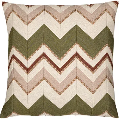 Elaine Smith Mission Textured Chevron Indoor & Outdoor Woven Accent Pillow & Insert In Multi