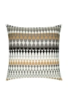 Elaine Smith Modern Oval Indoor & Outdoor Woven Accent Pillow In Sand