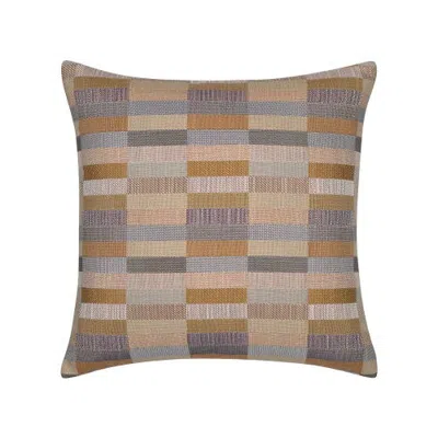 Elaine Smith Mosaic Dimensional Indoor & Outdoor Woven Accent Pillow & Insert In Multi