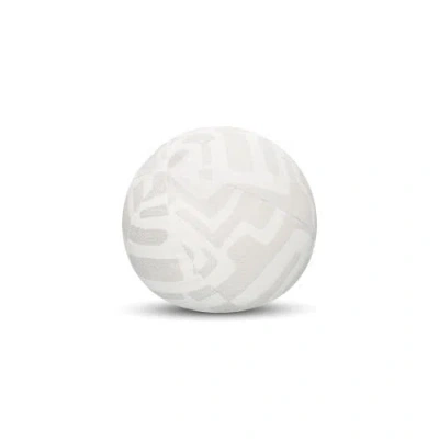 Elaine Smith Noble Indoor & Outdoor Woven Accent Orb Pillow In White