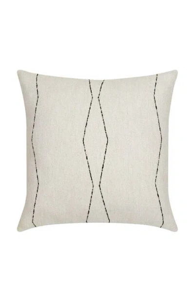 Elaine Smith Oblique Ebony Textured Indoor & Outdoor Woven Accent Pillow