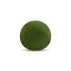 Elaine Smith Plush Velvet Indoor & Outdoor Woven Accent Orb Pillow In Green