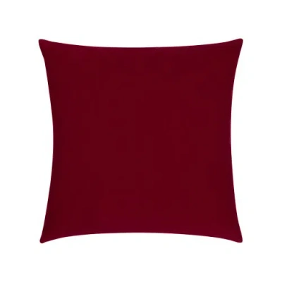 Elaine Smith Plush Velvet Indoor & Outdoor Woven Accent Pillow In Burgundy