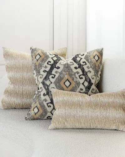 Elaine Smith Progress Indoor/outdoor Pillow, 20" Square In Brown