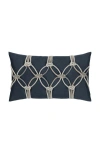 Elaine Smith Rope Hand Knotted Macrame Indoor & Outdoor Woven Accent Pillow