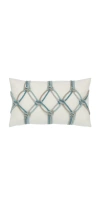 Elaine Smith Rope Hand Knotted Macrame Indoor & Outdoor Woven Accent Pillow