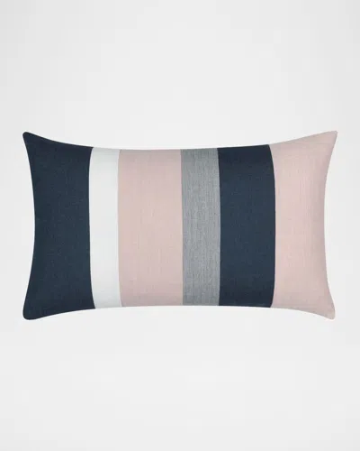Elaine Smith Rose Quartz Multi Panelled Indoor & Outdoor Woven Accent Pillow